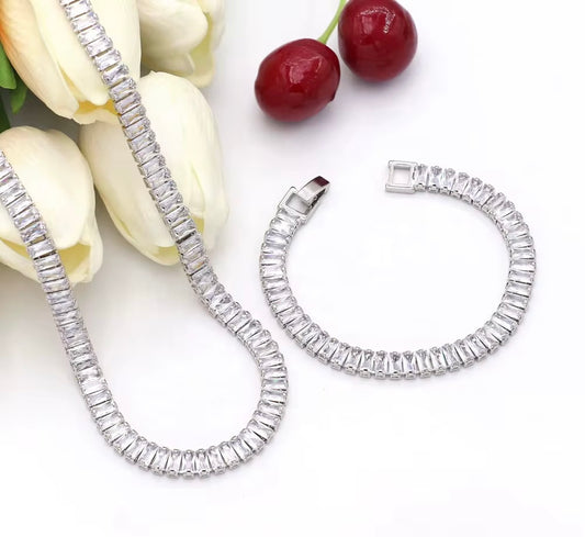 Silver tennis set