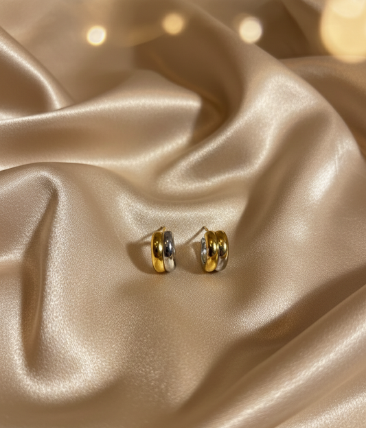 Gold&silver hoops