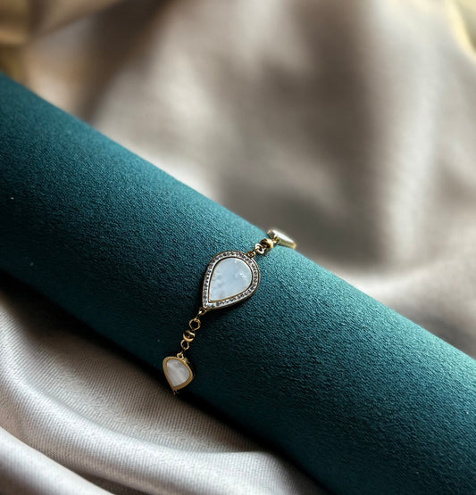 White stone bracelet
