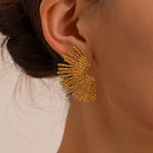 Golden rays earrings